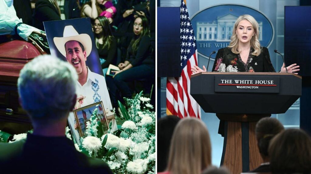 EE.UU. condena el asesinato del alcalde de Uruapan, Carlos Manzo, y la violencia política en México, afirma la vocera de Trump, Karoline Leavitt.