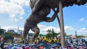 Colapsa monumento El Colotero en Álamo Temapache