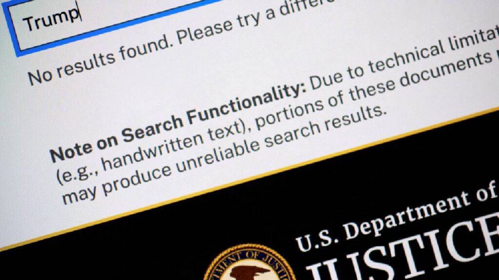 EE. UU. inicia publicación de archivos Epstein; hasta ahora no aparece Donald Trump en los documentos difundidos.