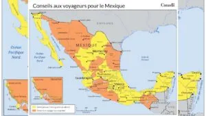 Canadá actualiza sus alertas de viaje a connacionales para 14 estados de México por violencia y crimen
