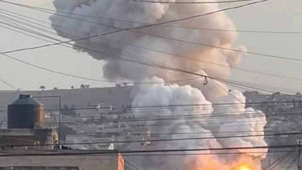 Explosion de pirotecnia en Oaxaca