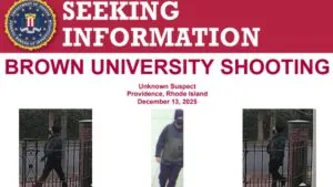 FBI ofrece hasta 50 mil dólares por información del autor del tiroteo del sábado en la Universidad Brown