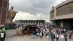 Con flores, fe y mandas, llegan primeras peregrinaciones a la Basílica de Guadalupe