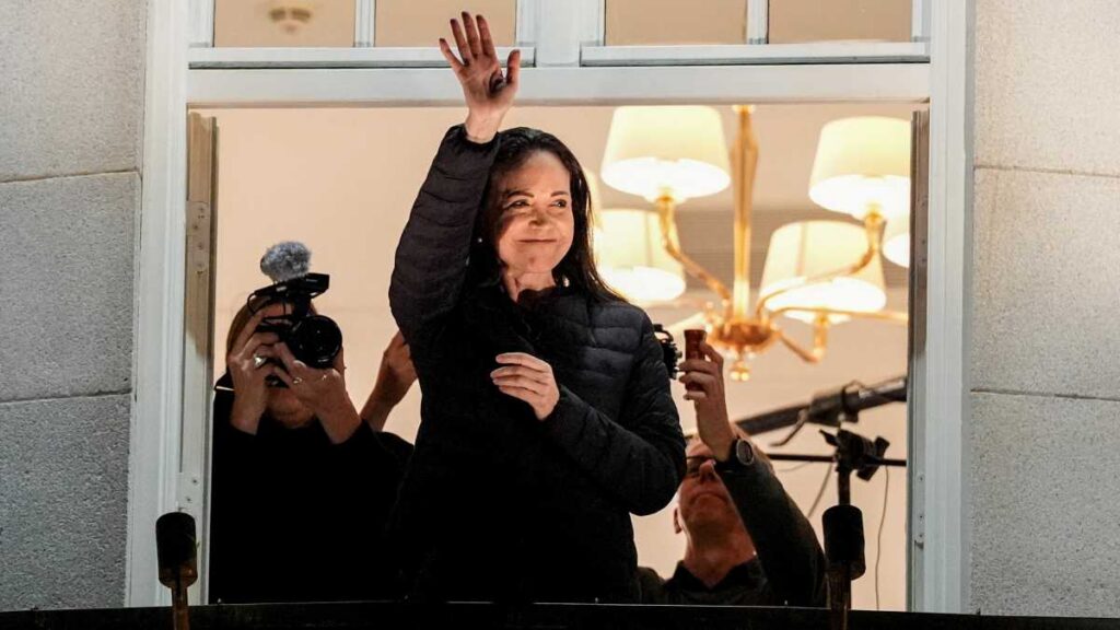 Reaparece María Corina Machado en Oslo