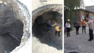 Se abre megasocavón en Teoloyucan, Edomex; alertan riesgo de que se expanda