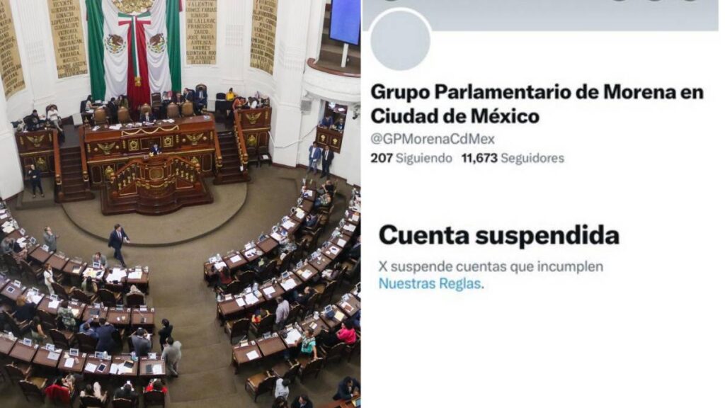 Morena acusa censura tras suspensión en X por presunta suplantación; la plataforma pidió documentación oficial.