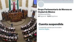 X suspende cuenta de Morena CDMX por presunta suplantación de identidad