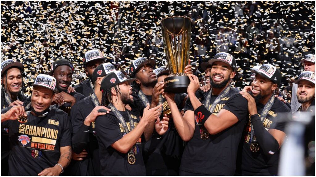 Los Knicks levantan un título despupes de 52 años. NATHANIEL S. BUTLER / NBAE / Getty Images / Getty Images via AFP