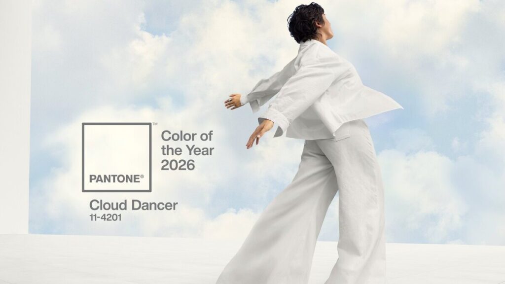 "Cloud Dancer", el color del año 2026 para Pantone