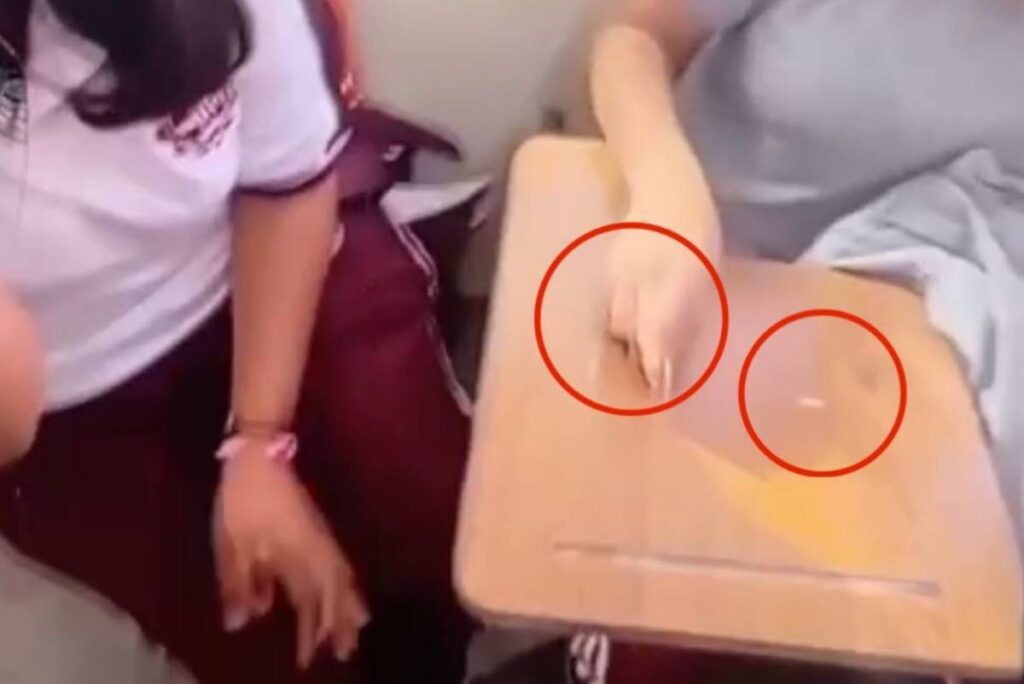 Presunto consumo de drogas en secundaria de Oaxaca.