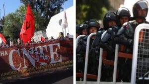 CNTE y Guardia Nacional encabezan las movilizaciones en CDMX este 2 de diciembre
