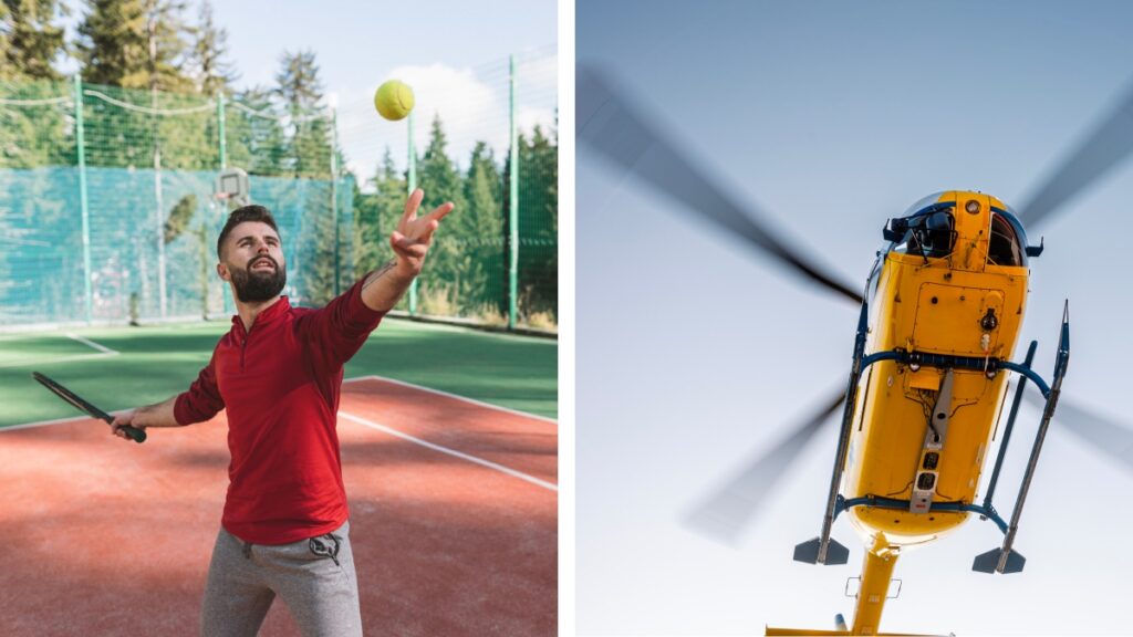 Imagen ilustrativa. Cae helicóptero en cancha de tenis en Argentina. Foto: Gettyimages
