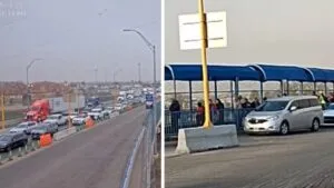 Paisanos saturan cruces fronterizos en Coahuila por fiestas decembrinas