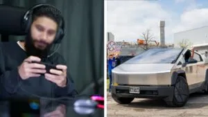 Video: influencer atropella a fan con una Cybertruck en plena transmisión