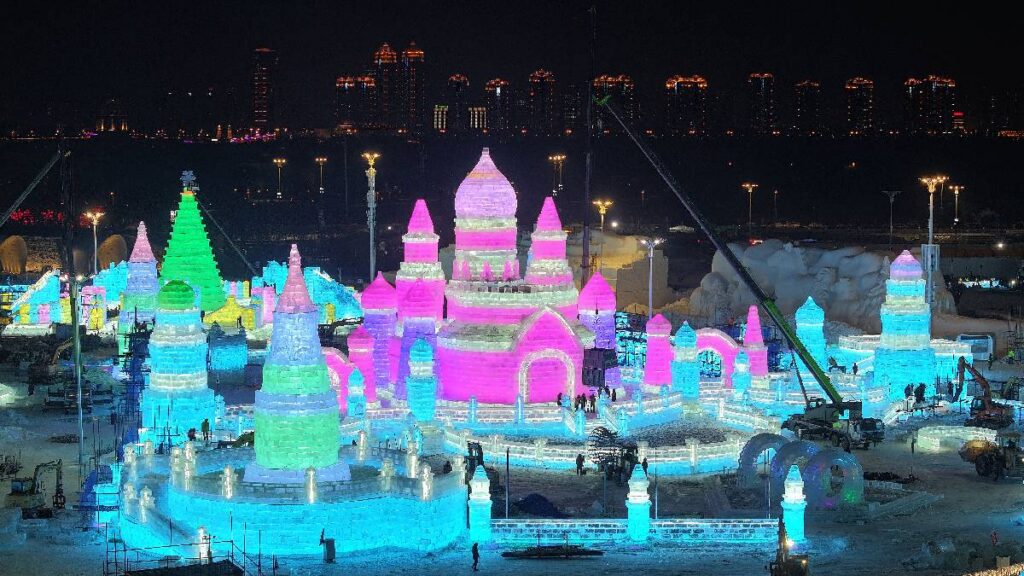 parque de hielo harbin china foto Xinhua