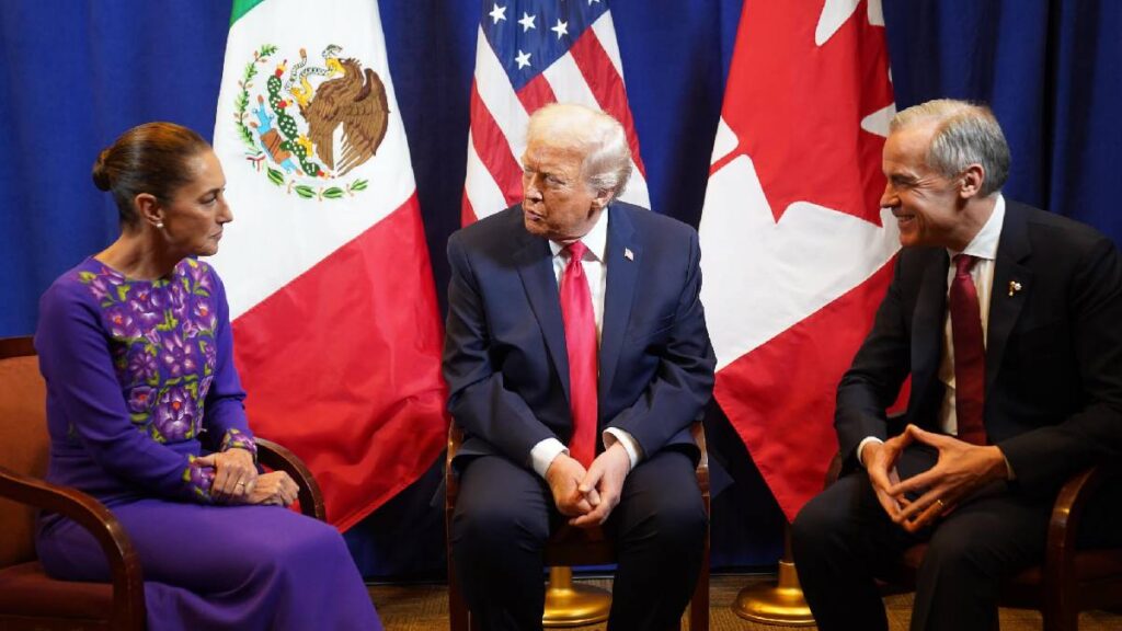 Trump, Sheinbaum y Carney se reunieron en Washington; Embajador Johnson destacó la alianza y la cooperación rumbo al Mundial 2026.