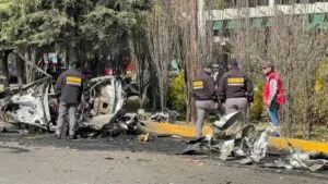 Explosión de taxi con pirotecnia en Lerma deja tres lesionados, entre ellos, una niña de 10 años