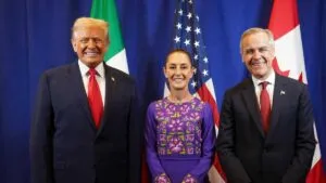 Sheinbaum, Trump y Carney se reúnen; acuerdan trabajar en conjunto temas comerciales