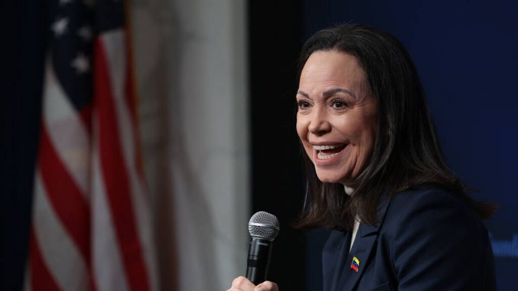 Maria Corina Machado, premio Nobel de la Paz.