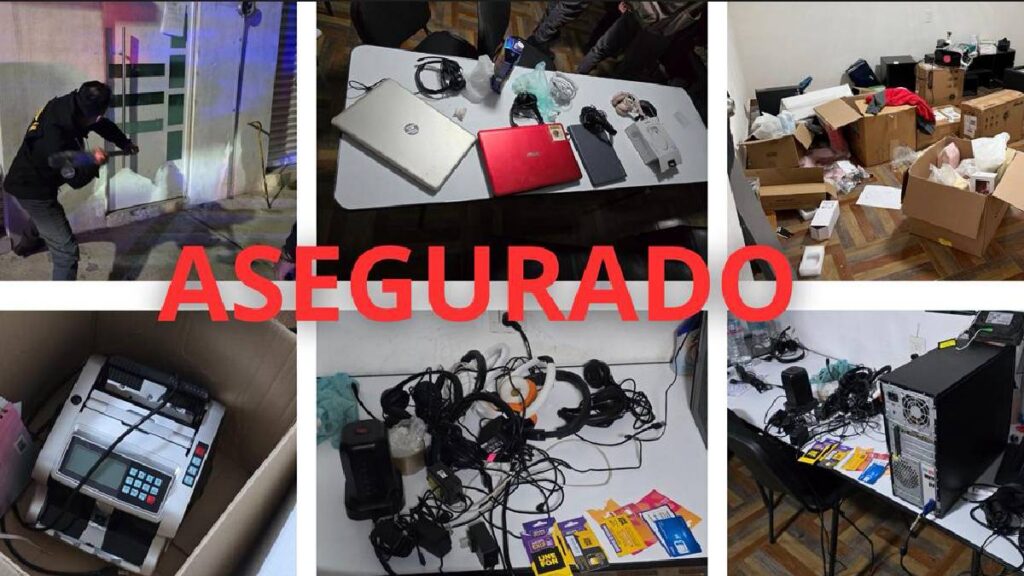 Autoridades aseguraron un call center clandestino en Ecatepec presuntamente usado para extorsión y fraudes bancarios.