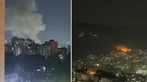 Explosiones sacuden capital de Venezuela; reportan apagón cerca de base militar