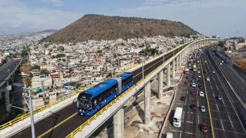 Cierre total en ambos sentidos en la México-Puebla por obras del Trolebús