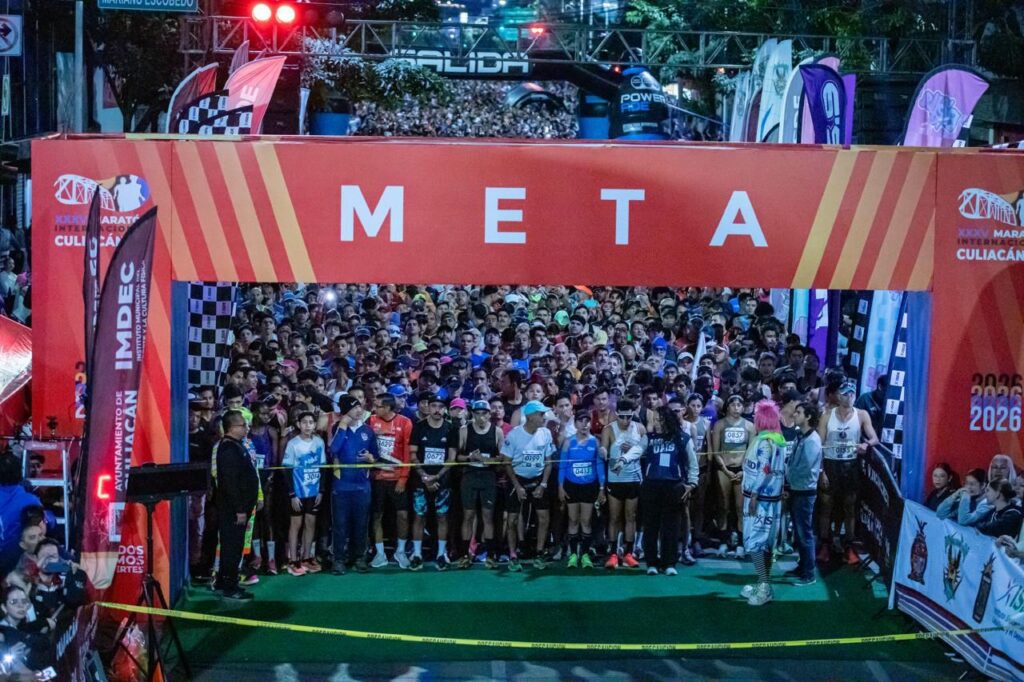 Maratón Internacional de Culiacán reúne a 4 mil corredores y crece 35% respecto a 2025