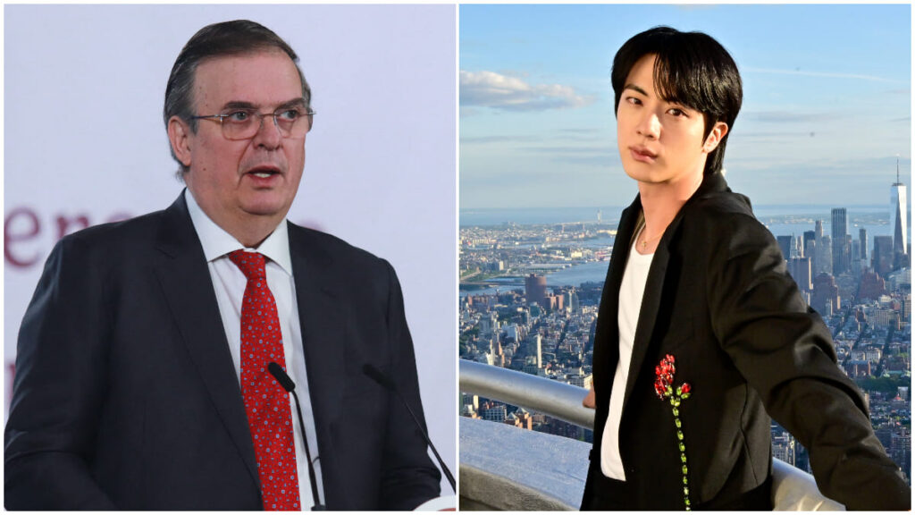 Marcelo Ebrard Jin de BTS