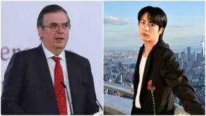 Marcelo Ebrard revive su encuentro con Jin de BTS tras anuncio de conciertos en CDMX