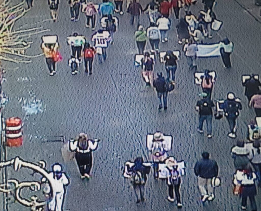 Refugio Franciscano marcha sobre Reforma.