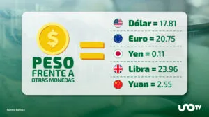 Tipo de cambio hoy 15 de enero: dólar cotiza en 17.81 pesos