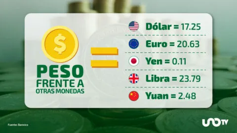 Tipo de cambio hoy 30 de enero: dólar cotiza en 17.25 pesos