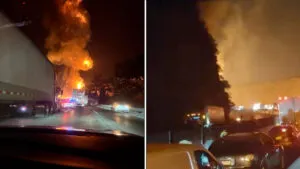 Explota pipa de gas LP y paraliza la México-Querétaro; videos