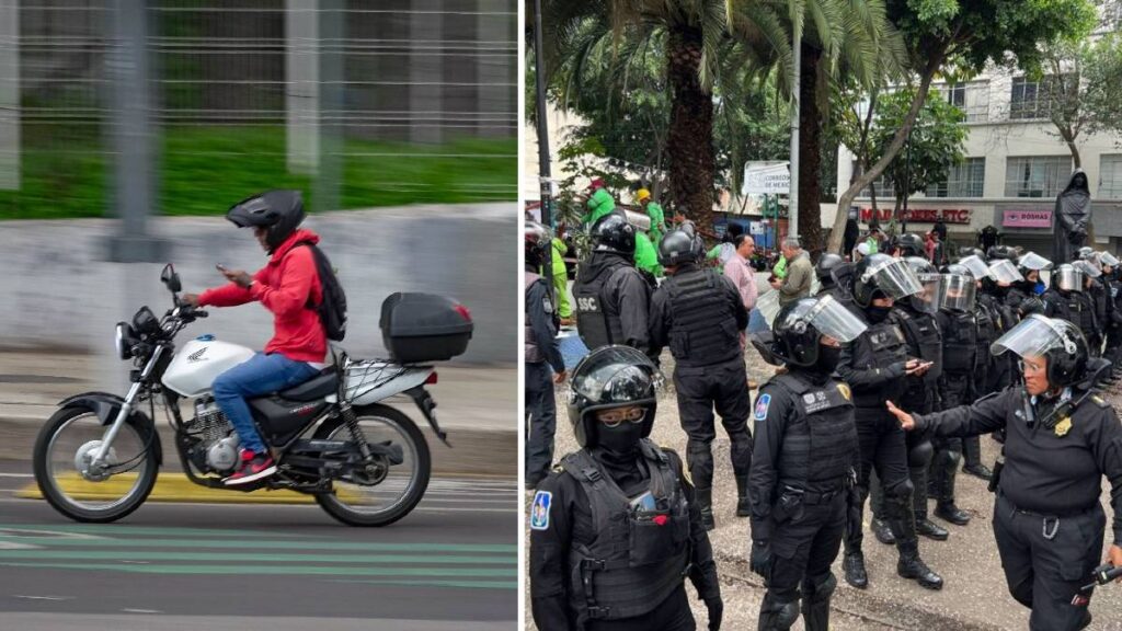 Un video exhibe a policías de la SSC sometiendo a un motociclista en Tlalpan; la dependencia abrió investigación.