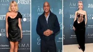 Previo a los Globos de Oro 2026, las estrellas se reúnen: Sydney Sweeney, Dwayne Johnson, Adéla y más