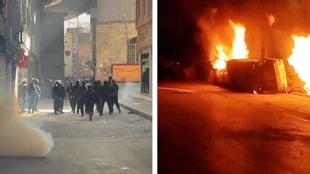 Fuertes enfrentamientos en Irán durante protestas