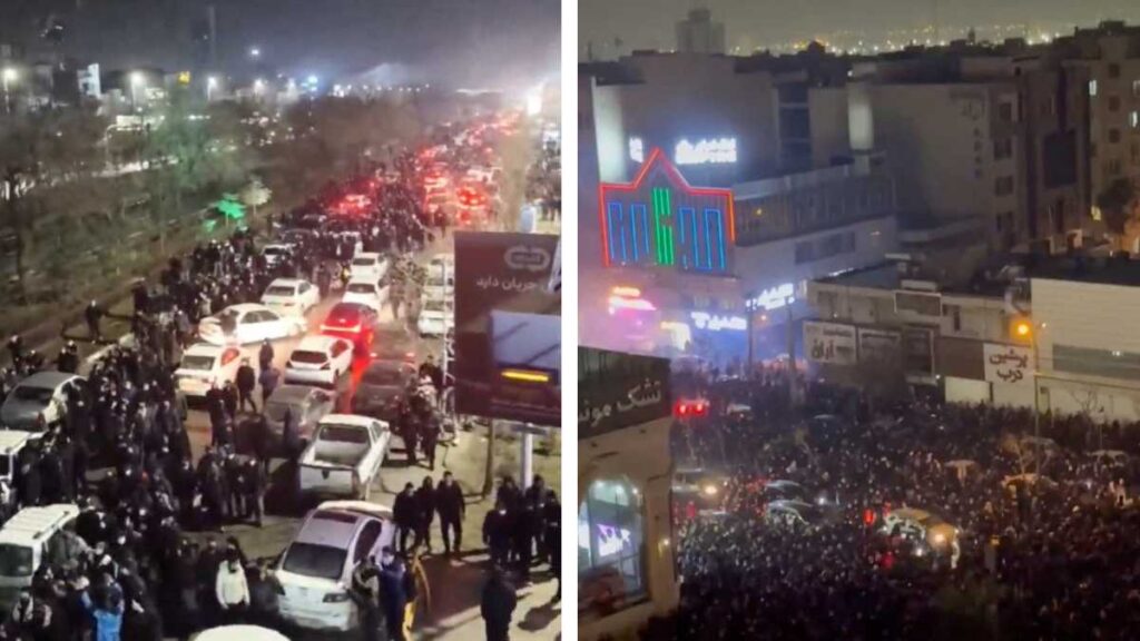 Protestas en Irán continúan sin internet