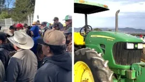 Campesinos bloquean carretera federal 45 en Zacatecas por acopio de frijol