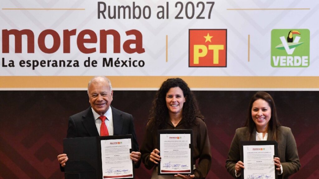 Morena-PT-PVEM anuncian alianza nacional para 2027. Foto: Cuartoscuro