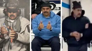 Con una sonrisa y deseando "feliz año nuevo", llega Maduro a oficinas de la DEA en Nueva York