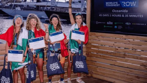 ¡Histórico! Oceanida culmina travesía por el Atlántico tras 45 días en el mar, ondean la bandera de México