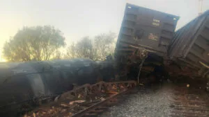 Se presenta otro descarrilamiento de tren, esta vez en Sonora; no hay heridos