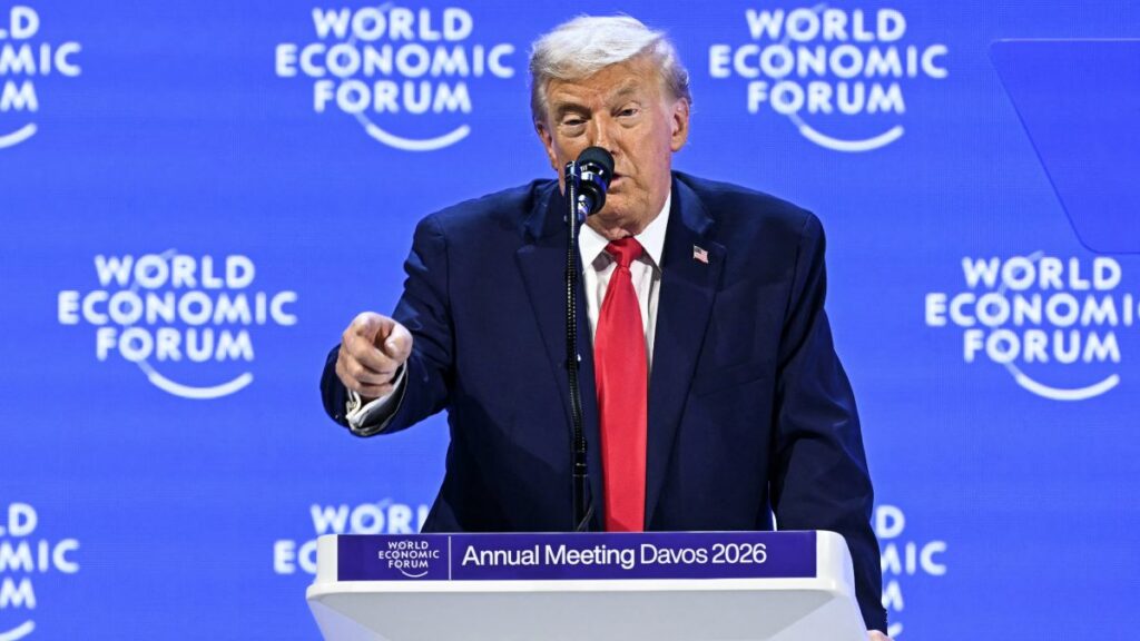 Donald Trump en el Foro de Davos habló sobre Groenlandia