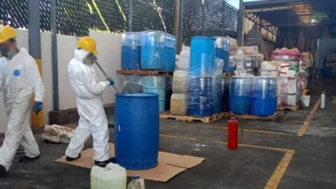 Golpe al crimen: FGR destruye 10 toneladas de químicos en Guerrero