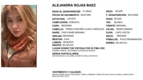 Desaparece Alejandra Rojas, coordinadora de Movimiento Ciudadano en Jilotzingo