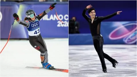 Donovan Carrillo y Sarah Schleper levantan la bandera de México en la Clausura de los Juegos Olímpicos de Invierno 2026: video