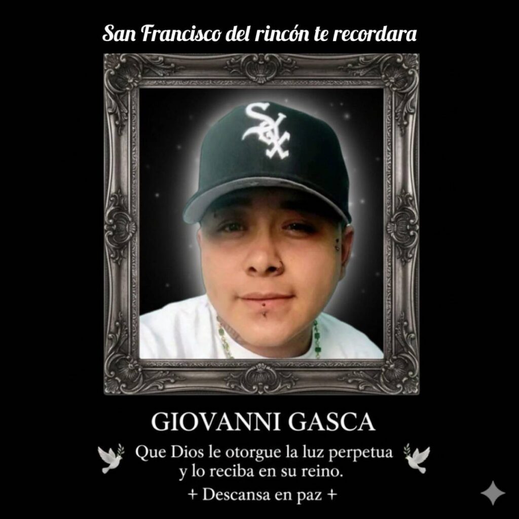 Esquela de la segunda víctima del ataque en San Francisco del Rincón.