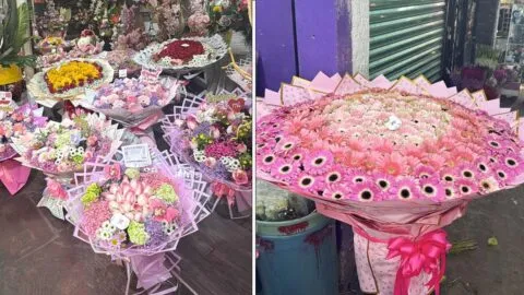 Central de Abasto ofrece a los enamorados desde una flor hasta un ramo buchón