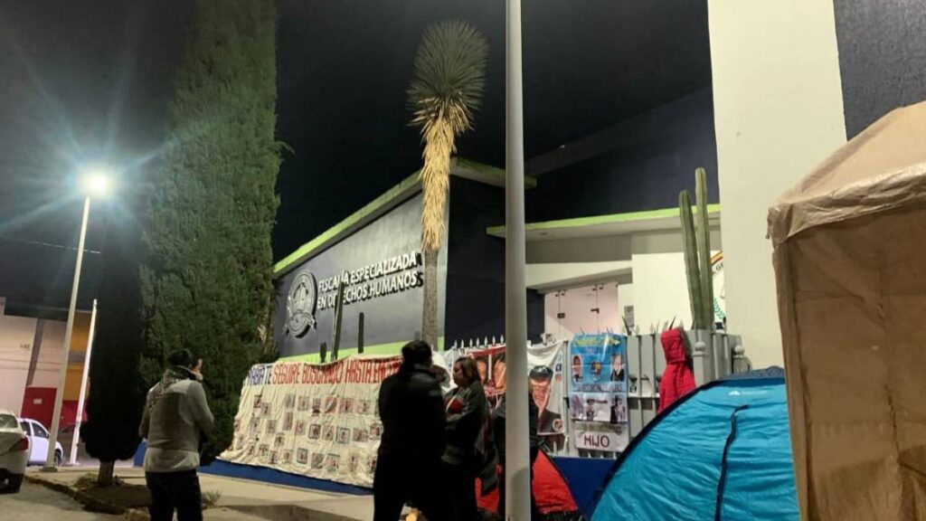 Madres buscadoras se manifiestan en San Luis Potosí.