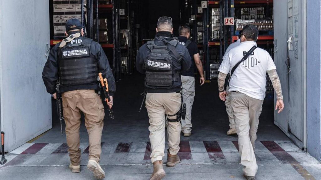 Operativo en Viñedos La Redonda, en Querétaro.